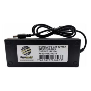 Fonte 10 A 12v Cabeada Bivolt Automatica Fasgold Fs-329