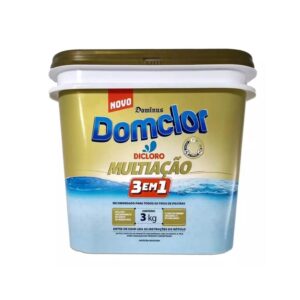 Cloro 3Kg Multiação 3 em 1 Domclor Limpeza Para Piscina